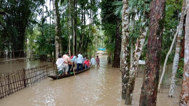 Assam flood situation improves; 12 lakh in 22 districts still in grip of deluge, says govt Assam flood situation improves; 12 lakh in 22 districts still in grip of deluge, says govt
