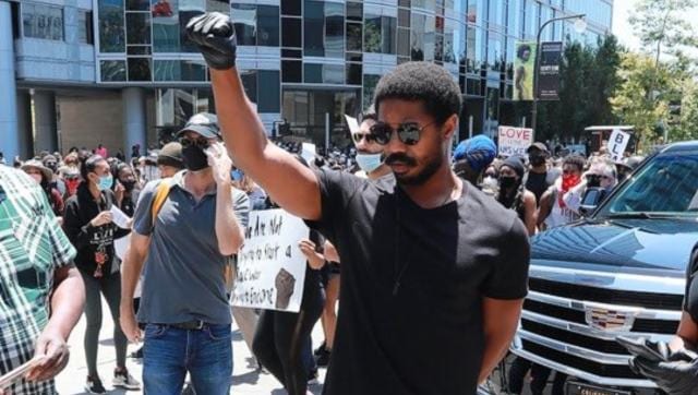 Michael B Jordan says Hollywood should ‘commit to black hiring’ in speech at Los Angeles protest Michael B Jordan says Hollywood should ‘commit to black hiring’ in speech at Los Angeles protest