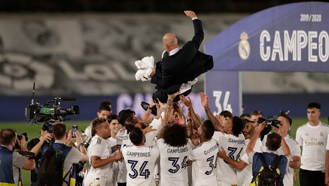 LaLiga: Real Madrid president Florentino Perez hails Zinedine Zidane, players after 'historic' title triumph LaLiga: Real Madrid president Florentino Perez hails Zinedine Zidane, players after 'historic' title triumph
