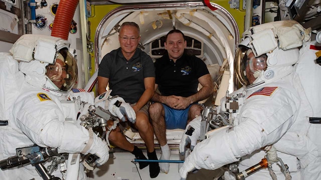 NASA astronauts Chris Cassidy, Bob Behnken to take part in second spacewalk at 5 pm IST today: How to watch it live NASA astronauts Chris Cassidy, Bob Behnken to take part in second spacewalk at 5 pm IST today: How to watch it live