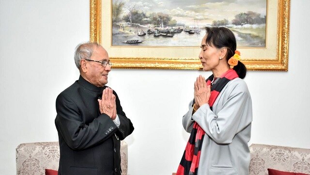 Mukherjee also served on the Board of Governors of the IMF, World Bank, Asian Development Bank and African Development Bank. He led the Indian delegations to the Commonwealth Finance Ministers’ Conferences in 1982, 1983 and 1984, the United Nations General Assembly in 1994, 1995, 2005 and 2006 and the Conference of Commonwealth Heads of Government at Auckland in 1995. Seen here with Myanmar's Ang San Suu Kyi. Image Courtesy: Twitter/CitiznMukherjee Mukherjee also served on the Board of Governors of the IMF, World Bank, Asian Development Bank and African Development Bank. He led the Indian delegations to the Commonwealth Finance Ministers’ Conferences in 1982, 1983 and 1984, the United Nations General Assembly in 1994, 1995, 2005 and 2006 and the Conference of Commonwealth Heads of Government at Auckland in 1995. Seen here with Myanmar's Ang San Suu Kyi. Image Courtesy: Twitter/CitiznMukherjee