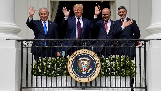 Israel, UAE and Bahrain sign Abraham Accords, with an eager Donald Trump playing host Israel, UAE and Bahrain sign Abraham Accords, with an eager Donald Trump playing host