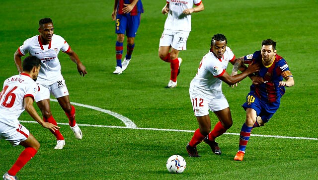 LaLiga: Barcelona drop first points of season after draw against Sevilla; Real Madrid see off Levante LaLiga: Barcelona drop first points of season after draw against Sevilla; Real Madrid see off Levante