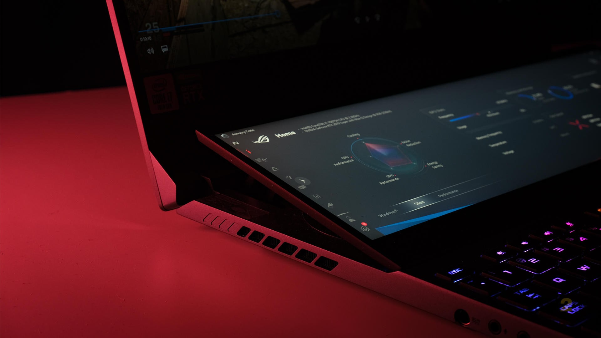 The secondary display is raised by about 13 degrees. This provides a decent enough viewing angle if you’re sitting close to the laptop. The hinge is also very sturdy and the display won’t break so easily if you accidentally leave a cable trapped underneath. Image: Anirudh Regidi
