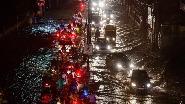 Watch: Roads and restaurants flooded in Hyderabad amid heavy rains; several flights cancelled