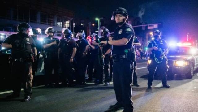 This incident led in the Law Enforcement officers dispersing the crowd near the Staples Centre in LA. AFP This incident led in the Law Enforcement officers dispersing the crowd near the Staples Centre in LA. AFP
