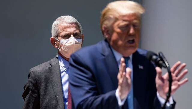 Donald Trump calls Dr Anthony Fauci a 'disaster' and shrugs off COVID-19 even as infections soar