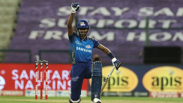 IPL 2020: Hardik Pandya takes a knee in support of Black Lives Matter movement during MI vs RR match