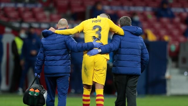 LaLiga: Barcelona's injury woes worsen as Gerard Pique picks up serious injury in defeat against Atletico Madrid