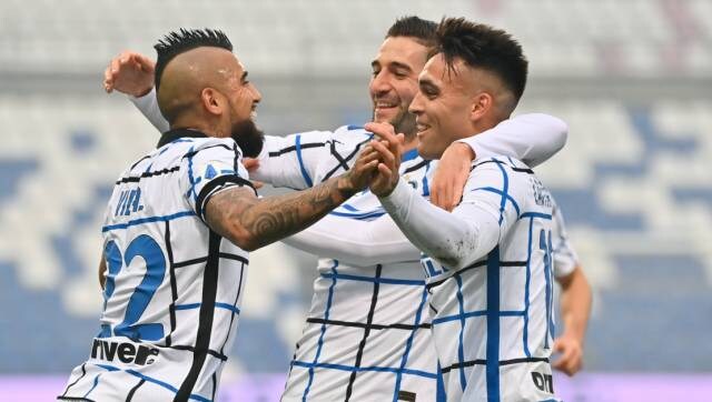 Serie A: Inter Milan win 3-0 at Sassuolo to end hosts' unbeaten start, move to second in table