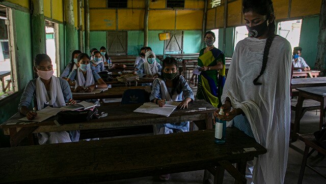 Schools partially reopen in Andhra Pradesh, Assam, Uttarakhand; India's COVID-19 tally crosses 82 lakh Schools partially reopen in Andhra Pradesh, Assam, Uttarakhand; India's COVID-19 tally crosses 82 lakh