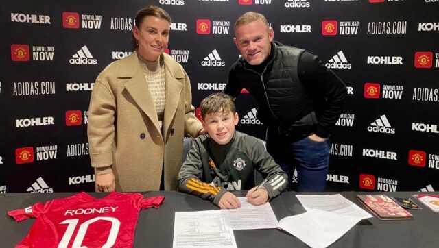 Former Manchester United star Wayne Rooney a 'proud dad' after eldest son Kai signs with Red Devils