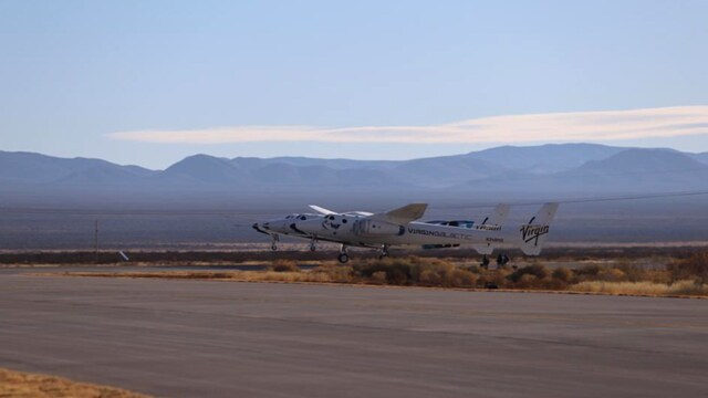 Virgin Galactic rocket lands safely after its test flight abruptly ended due to a motor failure Virgin Galactic rocket lands safely after its test flight abruptly ended due to a motor failure
