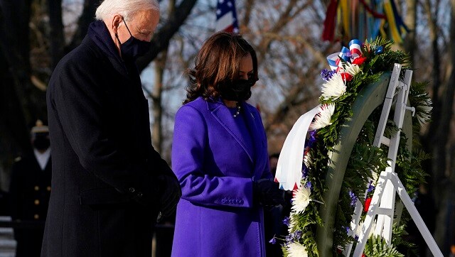 Joe Biden Inauguration Updates: President, vice-president lay wreath at Tomb of the Unknown Soldier Joe Biden Inauguration Updates: President, vice-president lay wreath at Tomb of the Unknown Soldier