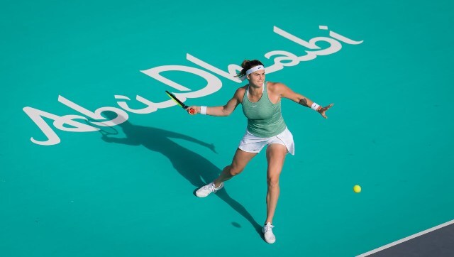 Abu Dhabi Open: Aryna Sabalenka beats Maria Sakkari to set up final clash against Veronika Kudermetova
