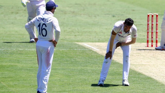 India vs Australia: Visitors' injury woes multiply as Navdeep Saini hobbles off with groin pain India vs Australia: Visitors' injury woes multiply as Navdeep Saini hobbles off with groin pain