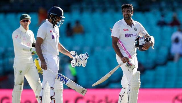 India vs Australia: Hanuma Vihari's 161-ball knock of 23 equal to scoring a hundred, says R Ashwin India vs Australia: Hanuma Vihari's 161-ball knock of 23 equal to scoring a hundred, says R Ashwin
