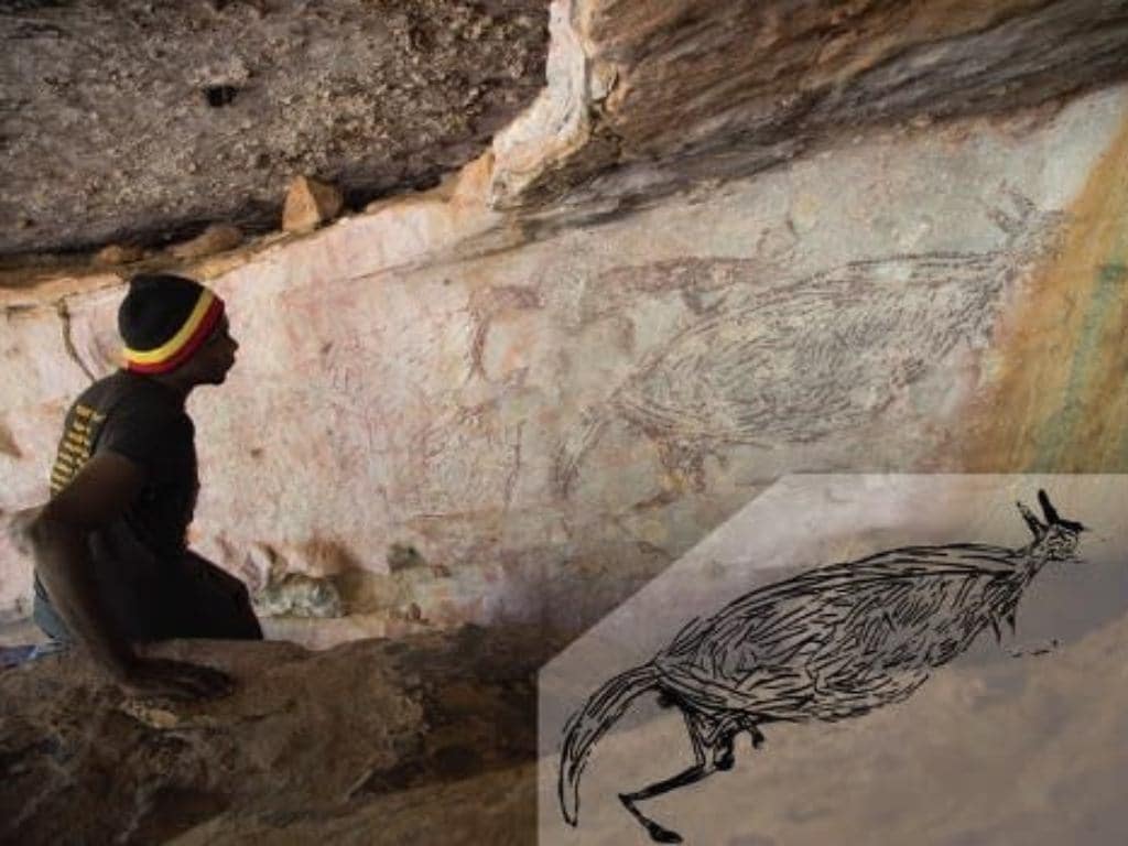  Kangaroo painting created 17,000 years ago is oldest Aboriginal rock art