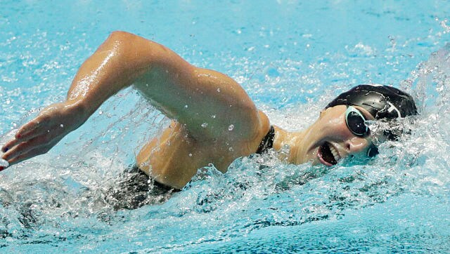 Katie Ledecky finishes Pro Swim Series with fourth win on return from year-long break Katie Ledecky finishes Pro Swim Series with fourth win on return from year-long break