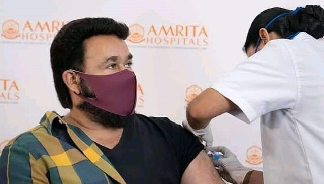 Mohanlal receives first shot of COVID-19 vaccine, extends gratitude to medical fraternity Mohanlal receives first shot of COVID-19 vaccine, extends gratitude to medical fraternity