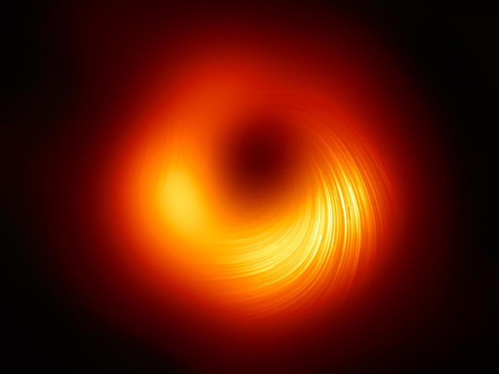  Astronomers capture image of the magnetic field around M87s black hole