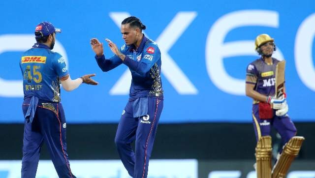 IPL 2021 photos: Rahul Chahar runs riot with four-wicket haul as MI down KKR for first win