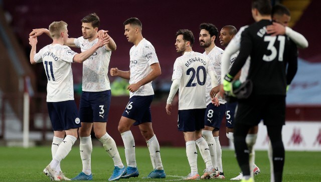 Premier League: Gritty Manchester City move closer to title with 2-1 win over Aston Villa