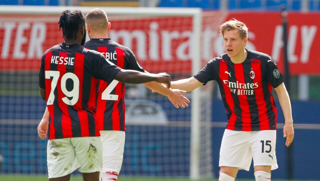 Serie A: Jens Petter Hauge’s late equaliser salvages draw for AC Milan against Sampdoria; Udinese, Napoli win