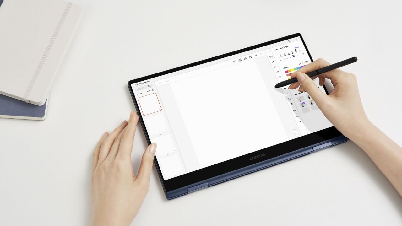 Samsung Galaxy Book Pro 360 comes with an updated S-Pen. Image: Samsung mobile press