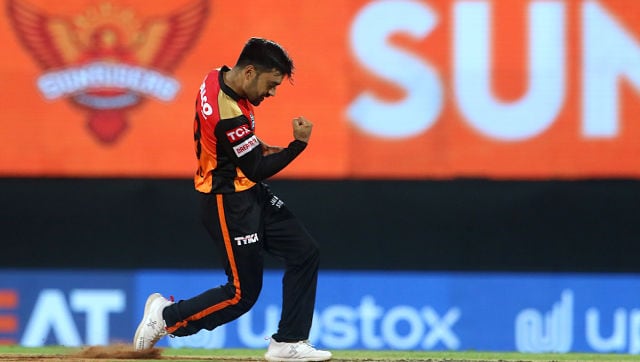 Rashid Khan was the most impressive bowler for SRH. He picked two wickets for just 24 runs in his four overs. He got rid of dangerous Andre Russell cheaply in the match. Sportzpics Rashid Khan was the most impressive bowler for SRH. He picked two wickets for just 24 runs in his four overs. He got rid of dangerous Andre Russell cheaply in the match. Sportzpics