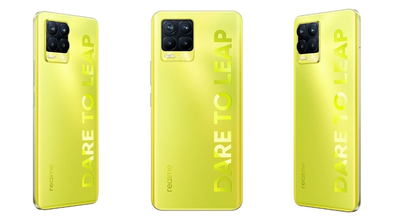 Realme 8 Pro Illuminating Yellow colour variant 