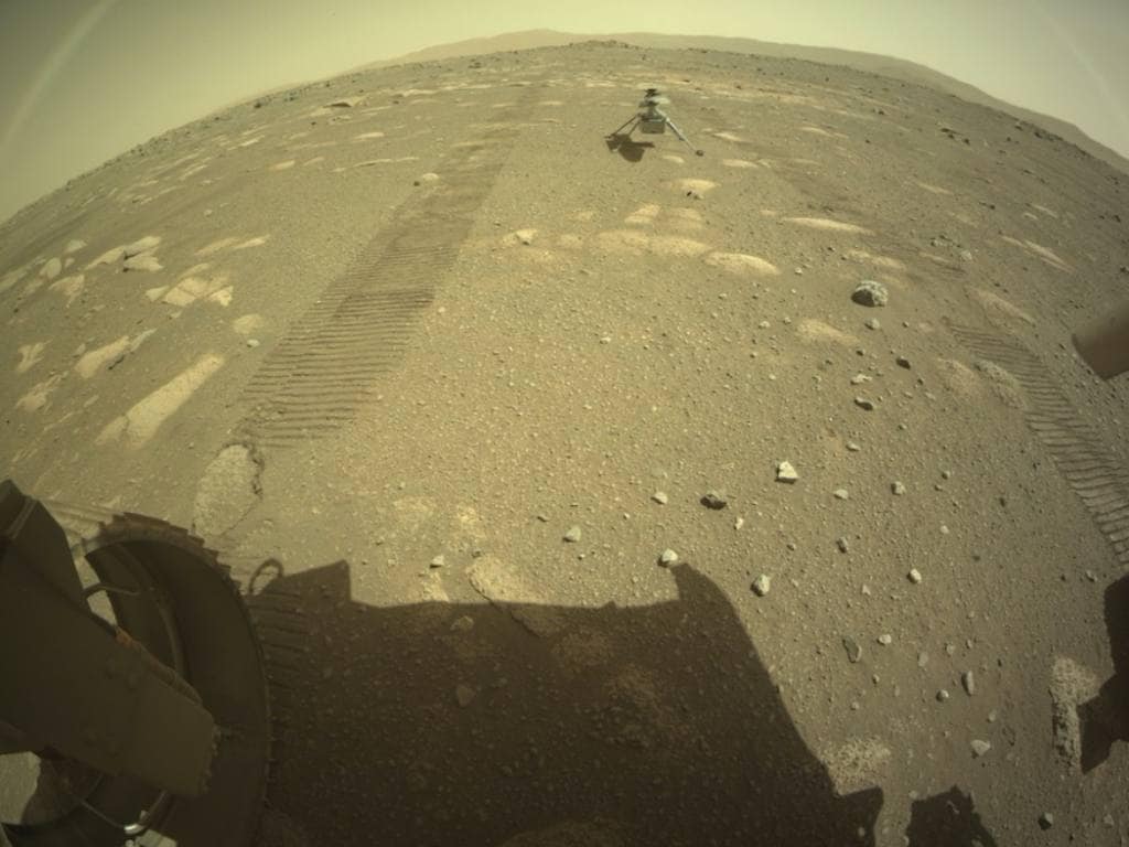  NASAs Perseverance rover deploys Ingenuity helicopter on Mars surface