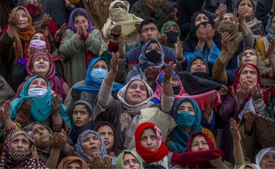 And in Indian-controlled Kashmir, women raise their hands in prayer at a holy shrine on the occasion of Mehraj-u-Alam, believed to celebrate the ascension of the Prophet Muhammad to heaven. In the picture: Kashmiri Muslim women pray as the head priest displays a relic at the Hazratbal shrine on the occasion of Mehraj-u-Alam, believed to mark the ascension of Prophet Muhammad to heaven, in Srinagar, Indian controlled Kashmir, on Friday, 12 March, 2021. Photo by The Associated Press/Dar Yasin And in Indian-controlled Kashmir, women raise their hands in prayer at a holy shrine on the occasion of Mehraj-u-Alam, believed to celebrate the ascension of the Prophet Muhammad to heaven. In the picture: Kashmiri Muslim women pray as the head priest displays a relic at the Hazratbal shrine on the occasion of Mehraj-u-Alam, believed to mark the ascension of Prophet Muhammad to heaven, in Srinagar, Indian controlled Kashmir, on Friday, 12 March, 2021. Photo by The Associated Press/Dar Yasin