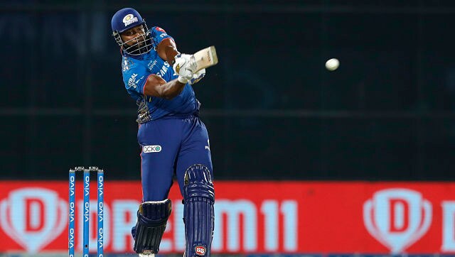 Kieron Pollard came out to bat in the 10th over of the chase with MI still behind the 100-run mark and after getting his eye in, began the big-hitting. He smashed 87 off 34 balls and took his side home with 4 wickets in hand. Sportzpics Kieron Pollard came out to bat in the 10th over of the chase with MI still behind the 100-run mark and after getting his eye in, began the big-hitting. He smashed 87 off 34 balls and took his side home with 4 wickets in hand. Sportzpics