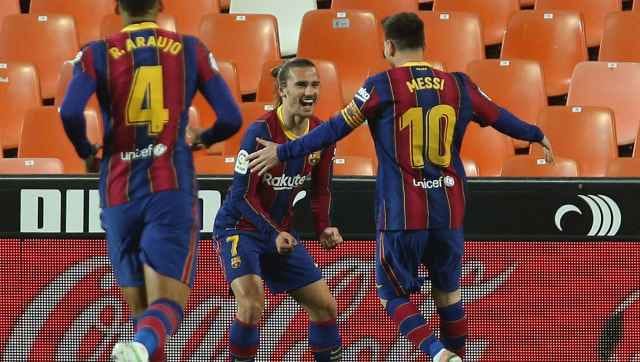 LaLiga: Lionel Messi double leads Barcelona to nail-biting win over Valencia