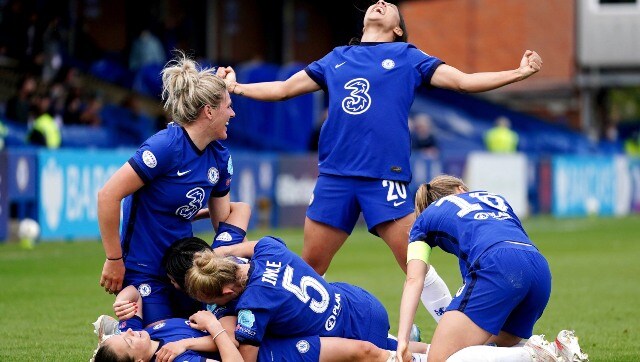 FA Women's Super League: Chelsea clinch title for second season running to keep quadruple bid alive