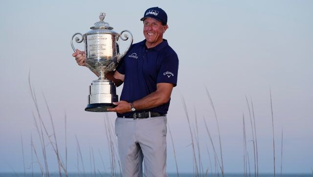 PGA Championship: Phil Mickelson, 50, becomes oldest major champion in golf history