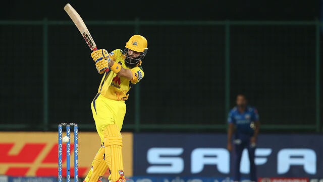 Moeen Ali had a good day with the bat. After CSK got off to a bad start, losing Ruturaj Gaikwad early on in the innings, he set the pace for his team, scoring 58 off 36 balls. Sportzpics Moeen Ali had a good day with the bat. After CSK got off to a bad start, losing Ruturaj Gaikwad early on in the innings, he set the pace for his team, scoring 58 off 36 balls. Sportzpics
