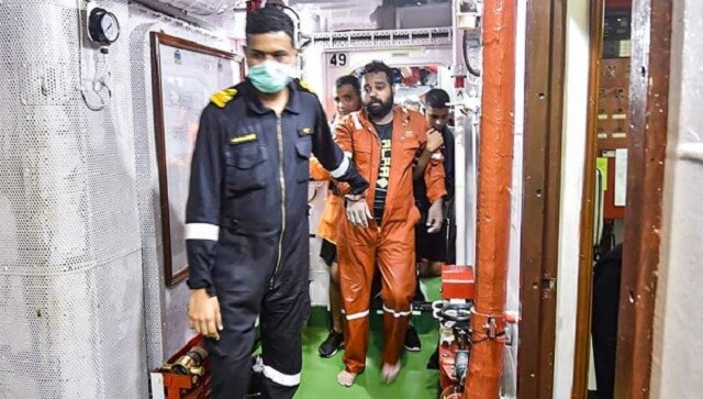 Indian Navy continues search for 38 missing crew members, four days after Barge P305 sank off Mumbai coast Indian Navy continues search for 38 missing crew members, four days after Barge P305 sank off Mumbai coast