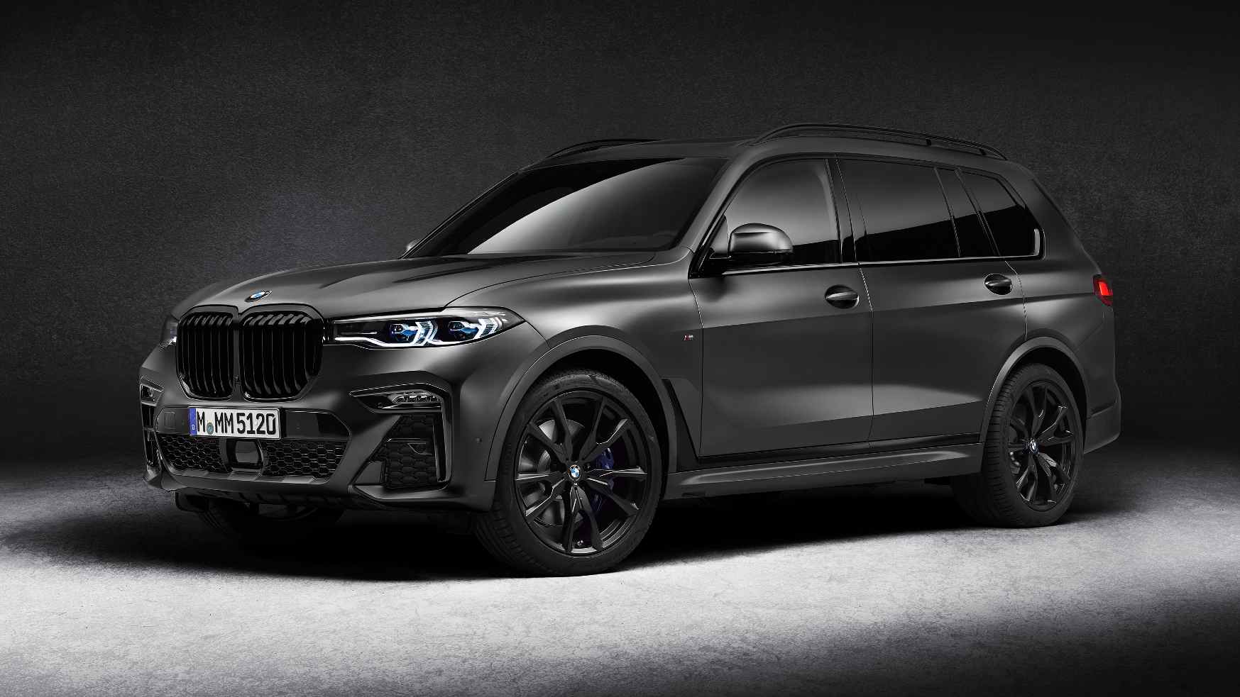The X7 Dark Shadow edition is the first BMW SUV to sport the Frozen Arctic Grey metallic paint job. Image: BMW