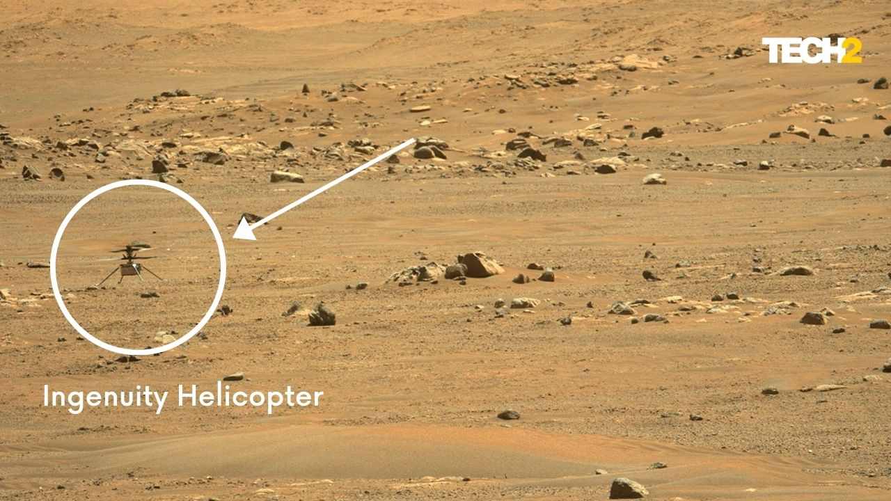 Ingenuity Helicopter on Mars. Image credit: Tech2/Abigail Banerji/NASA