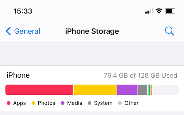 In the iPhone storage settings, there is one, rather large category, that often raises concerns: ‘other’. Image: tech2