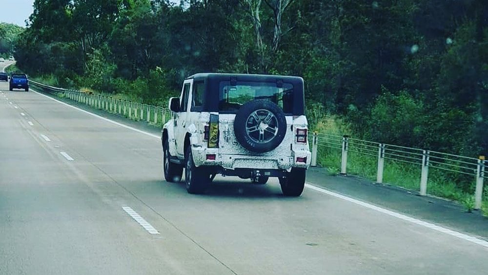 The new Mahindra Thar was spotted testing in Australia early in 2021. Image: thenickzeek