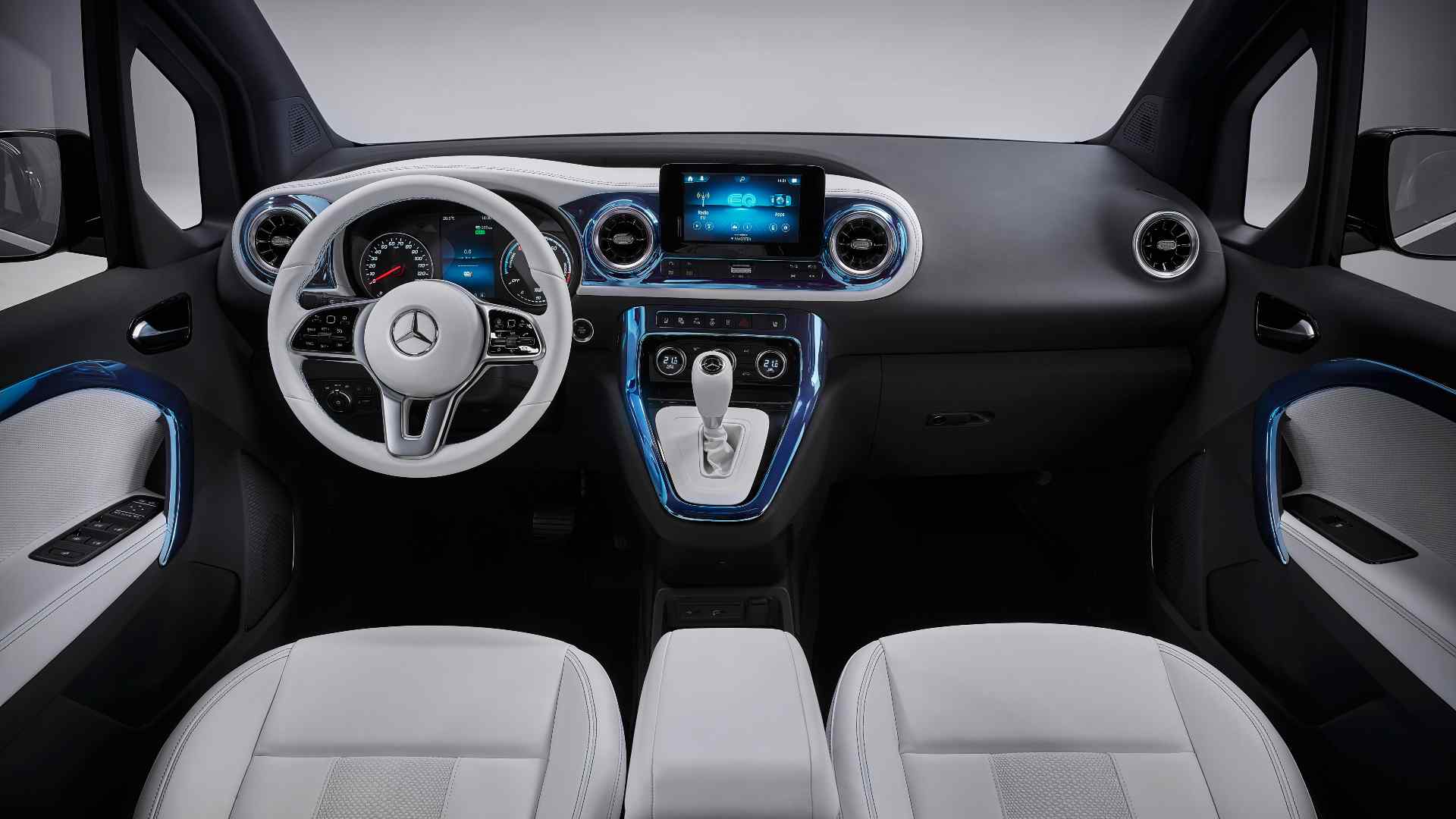 The interior of the Concept EQT will be carried over largely unchanged for the production T-Class. Image: Mercedes-Benz