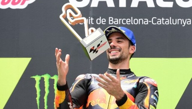 MotoGP 2021: KTM's Miguel Oliveira holds off late surge from Johann Zarco to win Catalonia MotoGP