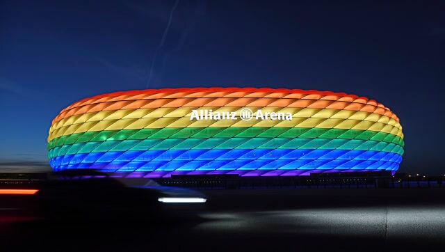 Euro 2020: Germany to turn rainbow-coloured in protest at UEFA stadium ban Euro 2020: Germany to turn rainbow-coloured in protest at UEFA stadium ban