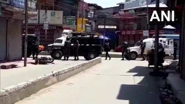 Two cops, as many civilians killed in J&K's Sopore after militants open fire Two cops, as many civilians killed in J&K's Sopore after militants open fire
