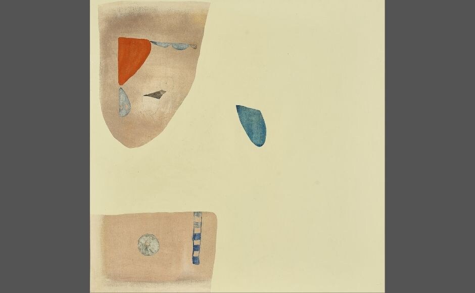 Ivory Eyes | Prabhakar Barwe | 36.2 x 36.2 in (92 x 92 cm) | Enamel on canvas | 1976 Ivory Eyes | Prabhakar Barwe | 36.2 x 36.2 in (92 x 92 cm) | Enamel on canvas | 1976