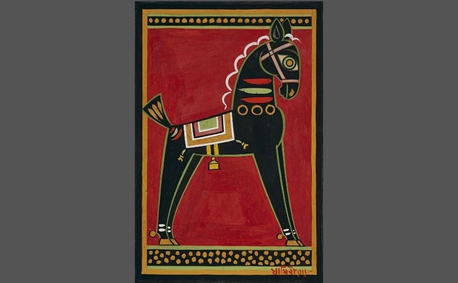 Untitled | Jamini Roy | 19.5 x 1.3 in (49.5 x 33 cm) | Tempera on card | 1950 Untitled | Jamini Roy | 19.5 x 1.3 in (49.5 x 33 cm) | Tempera on card | 1950