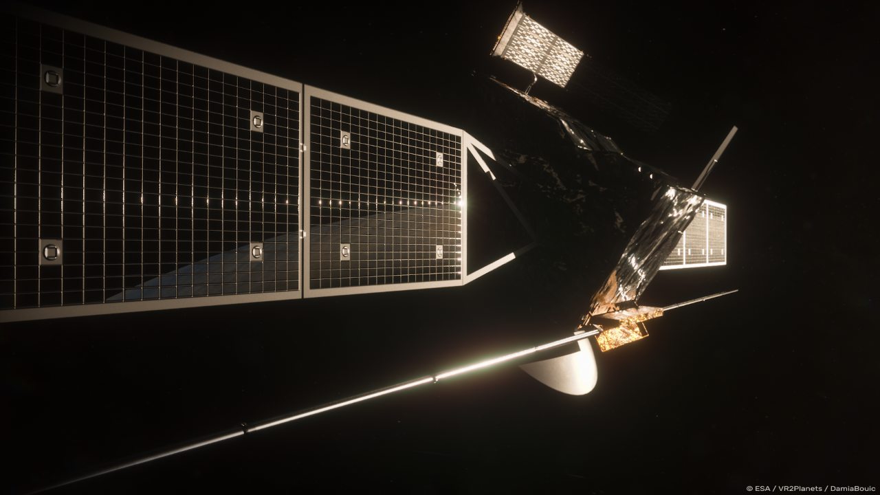 rtist rendering of ESA's EnVision spacecraft. Credits: European Space Agency/Paris Observatory/VR2Planets
